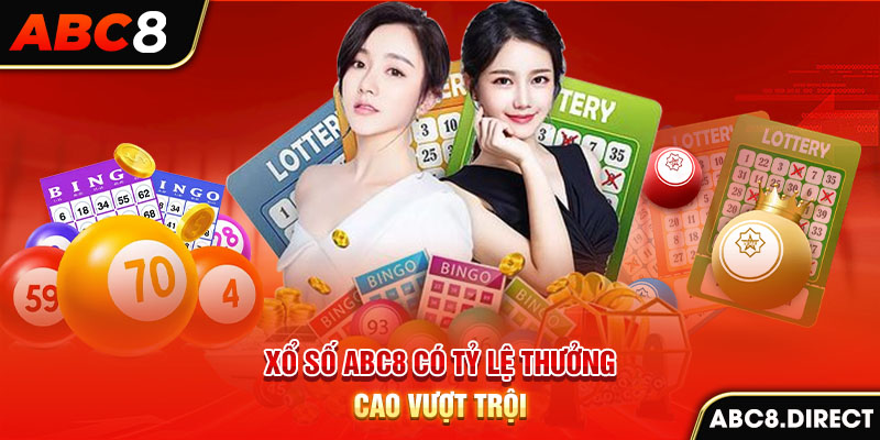 Xổ số ABC8 có tỷ lệ thưởng cao vượt trội